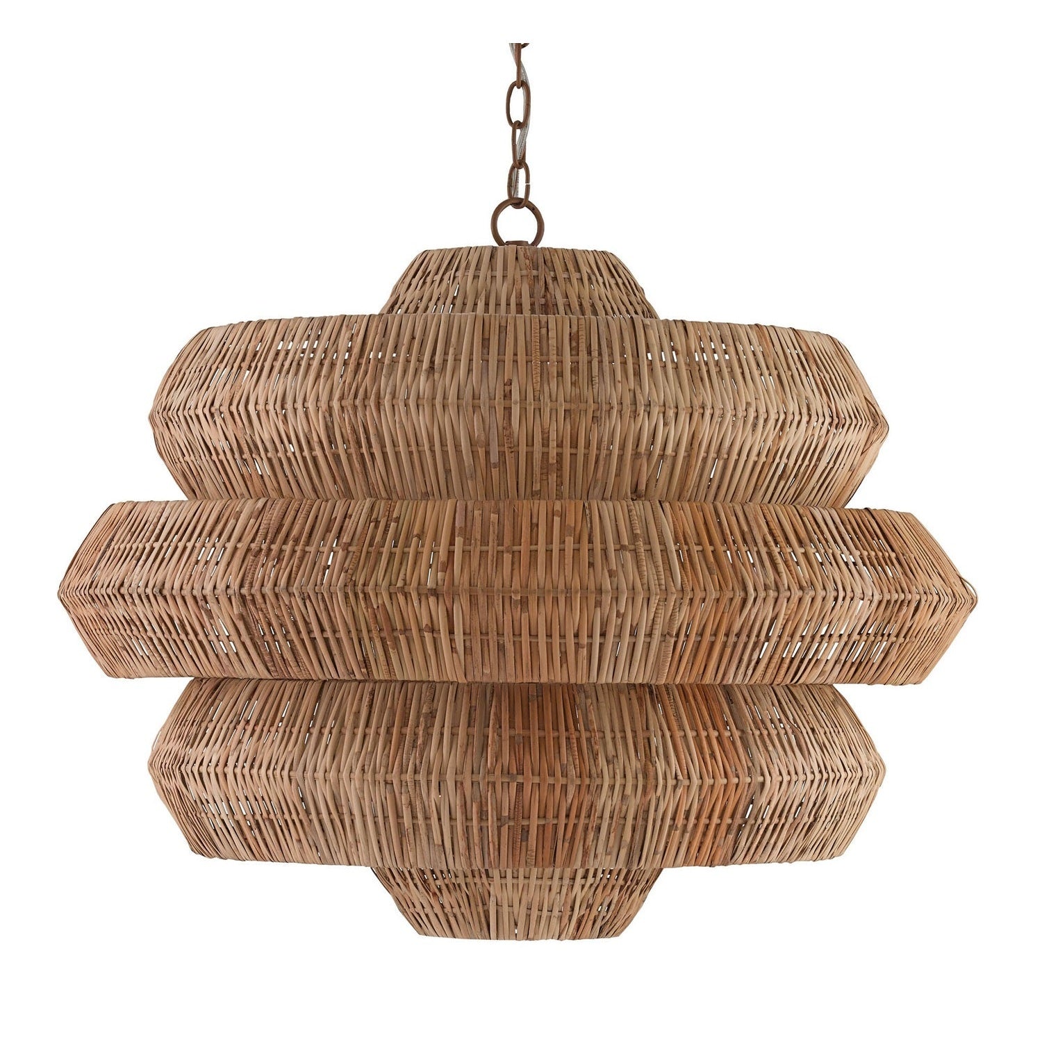 Currey and Company - 9859 - Nine Light Chandelier - Antibes Collection - Natural/Khaki