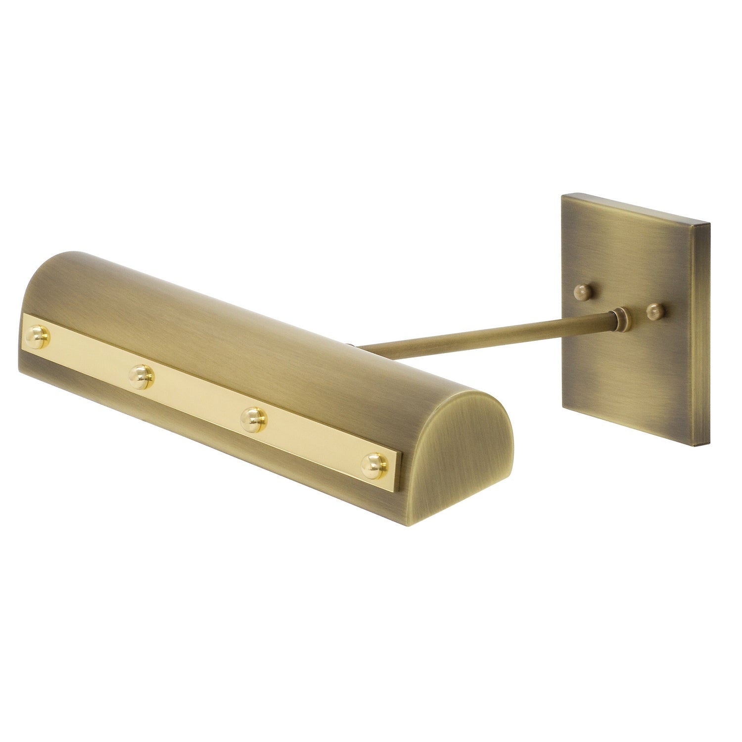 House of Troy - DTRLEDZ14-AB/PB - LED Picture Light - Classic Traditional - Antique Brass with Polished Brass Accents