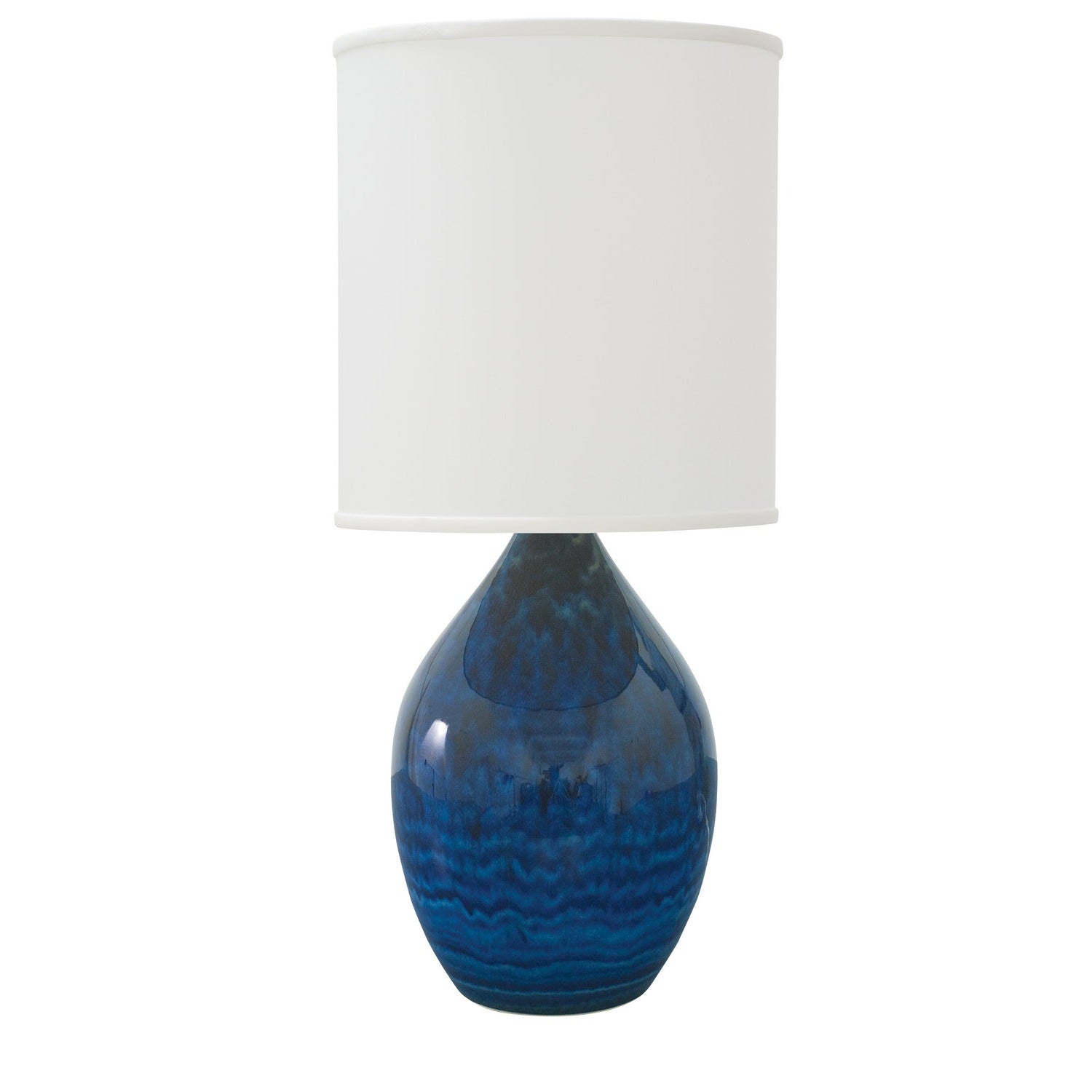House of Troy - GS401-MID - One Light Table Lamp - Scatchard - Midnight Blue