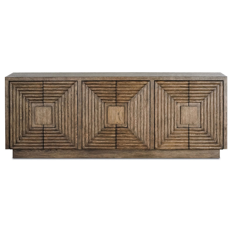 Currey and Company - 3252 - Credenza - Morombe Collection - Distressed Cocoa