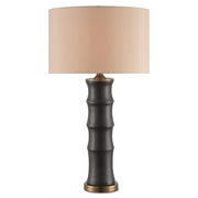 Currey and Company - 6955 - One Light Table Lamp - Roark Black Table Lamp - Matte Black/Antique Brass