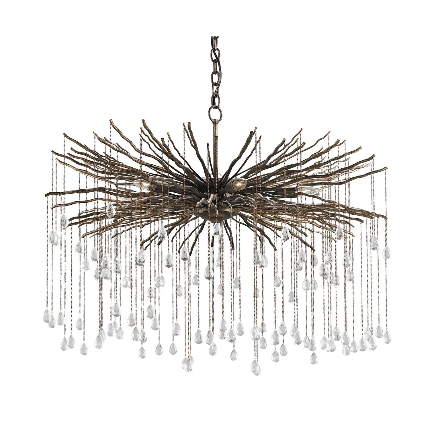 Currey and Company - 9451 - Six Light Chandelier - Fen Collection - Cupertino