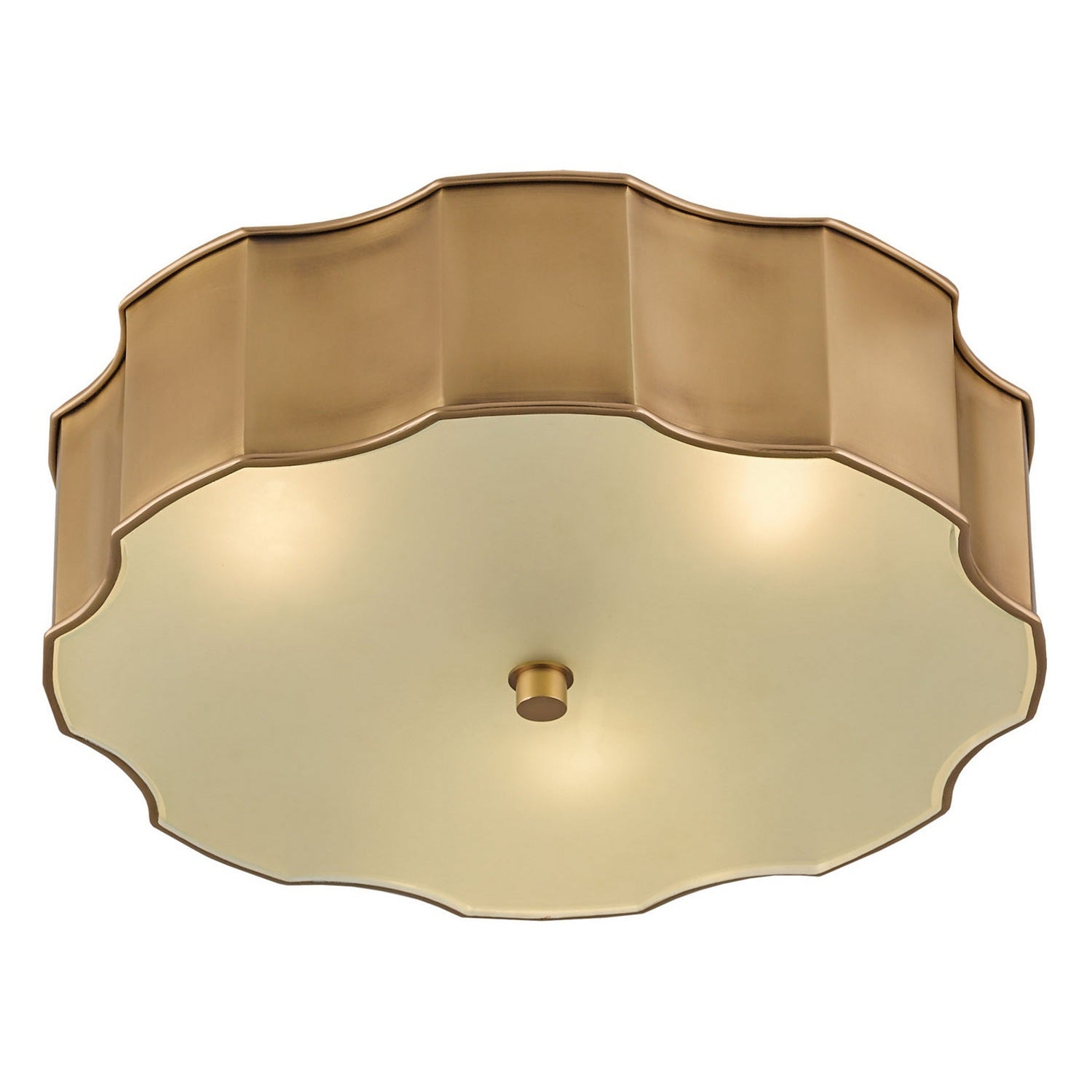 Currey and Company - 9999-0001 - LED Flush Mount - Wexford Collection - Antique Brass