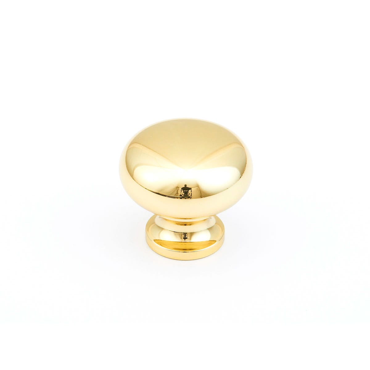 2 Pack5 - Traditional Designs 1-1/4" Smooth Round Mushroom Solid Brass Cabinet Knobs