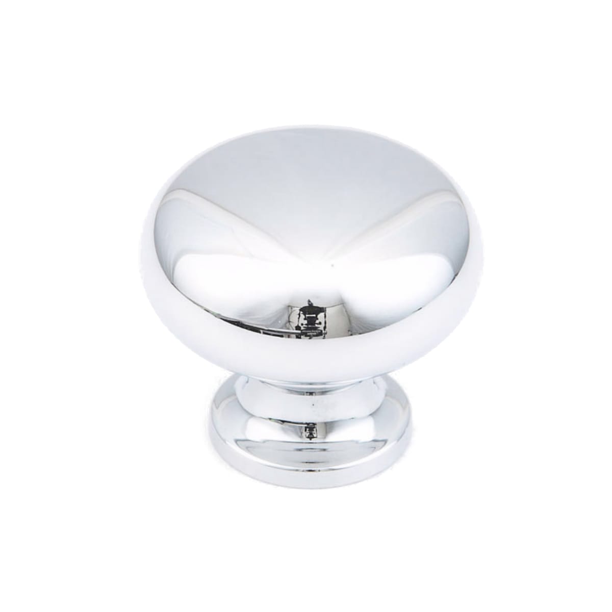 Baroque 1-1/4" Solid Brass Traditional Mushroom Round Smooth Luxury Cabinet Knob / Drawer Knob