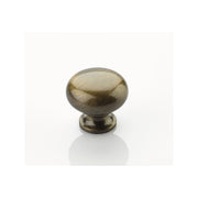 Schaub and Company - 706-AB-10PACK - Traditional Designs 1-1/4" Smooth Round Mushroom Solid Brass Cabinet Knob - 10 PACK - 10 Pack in Antique Brass