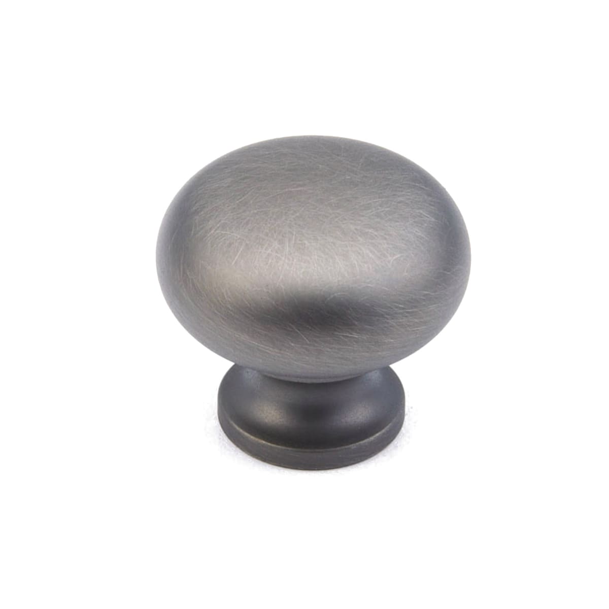Schaub and Company - 706-AN - Baroque 1-1/4" Solid Brass Traditional Mushroom Round Smooth Luxury Cabinet Knob / Drawer Knob in Antique Nickel