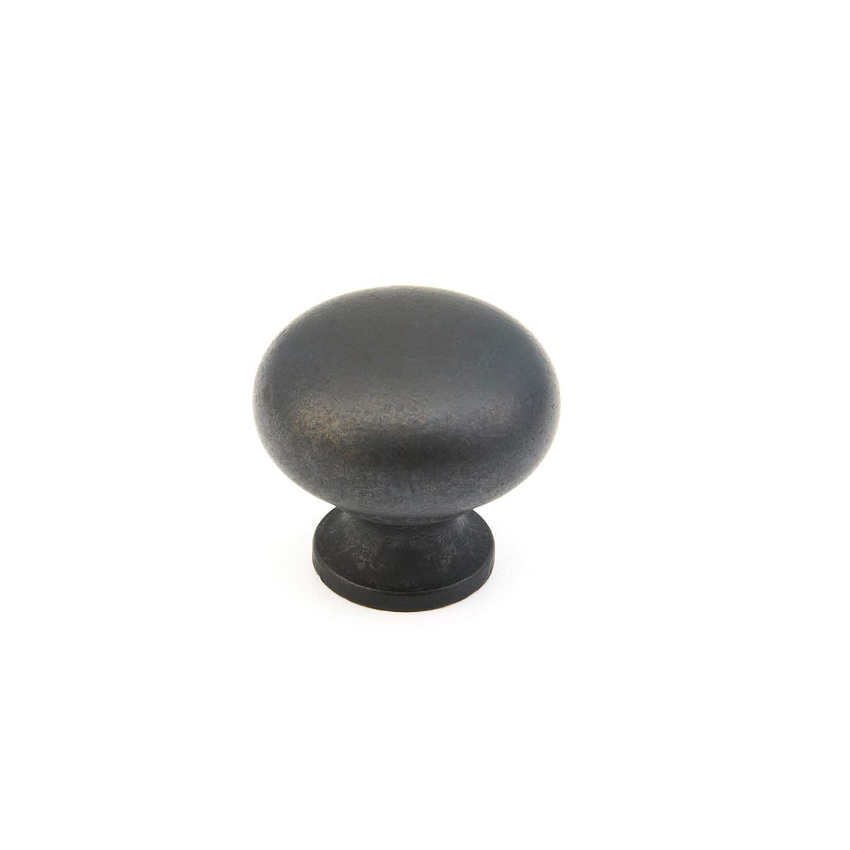 Schaub and Company - 706-DBZ-25PACK - 2 Pack5 - Traditional Designs 1-1/4" Smooth Round Mushroom Solid Brass Cabinet Knobs in Distressed Bronze