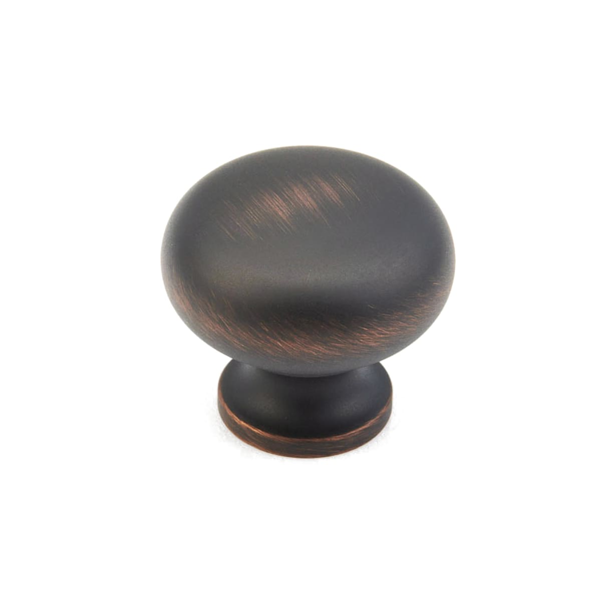 Baroque 1-1/4" Solid Brass Traditional Mushroom Round Smooth Luxury Cabinet Knob / Drawer Knob