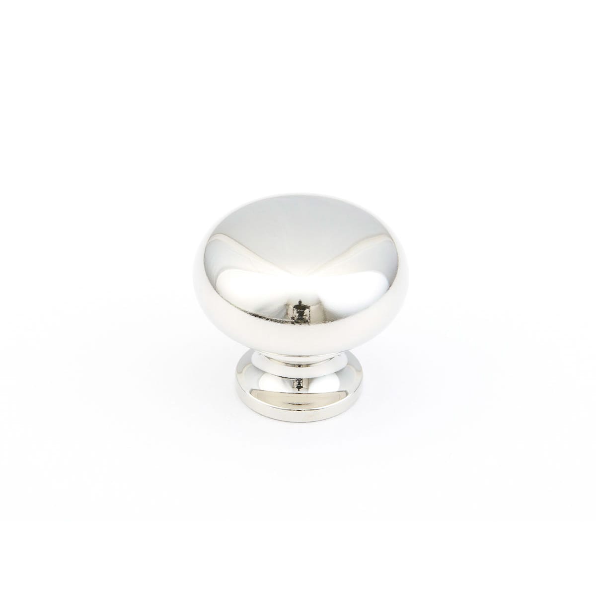 Traditional Designs 1-1/4" Smooth Round Mushroom Solid Brass Cabinet Knob - 10 PACK - 10 Pack