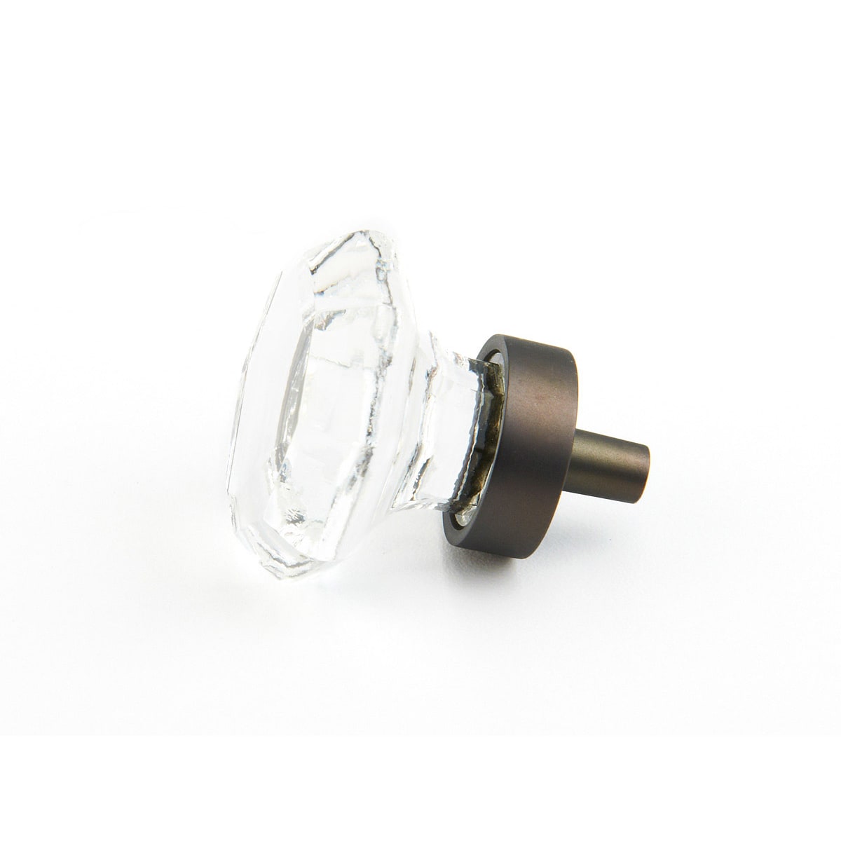 Schaub and Company - 71-C-BZ-10PACK - Stargaze Pack of (10) - 1-1/8" Traditional Crystal Mini Cabinet Knobs / Drawer Knobs in Bronze with Clear Crystal