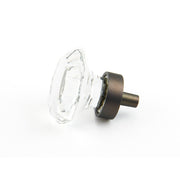 Schaub and Company - 71-C-BZ-10PACK - Stargaze Pack of (10) - 1-1/8" Traditional Crystal Mini Cabinet Knobs / Drawer Knobs in Bronze with Clear Crystal