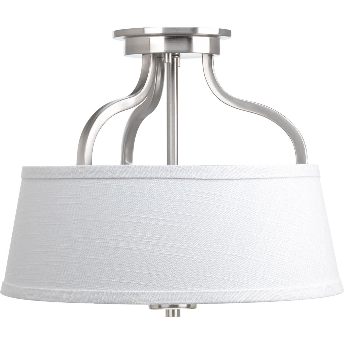 Progress Lighting - P3720-09 - Two Light Semi-Flush Mount - Arden - Brushed Nickel