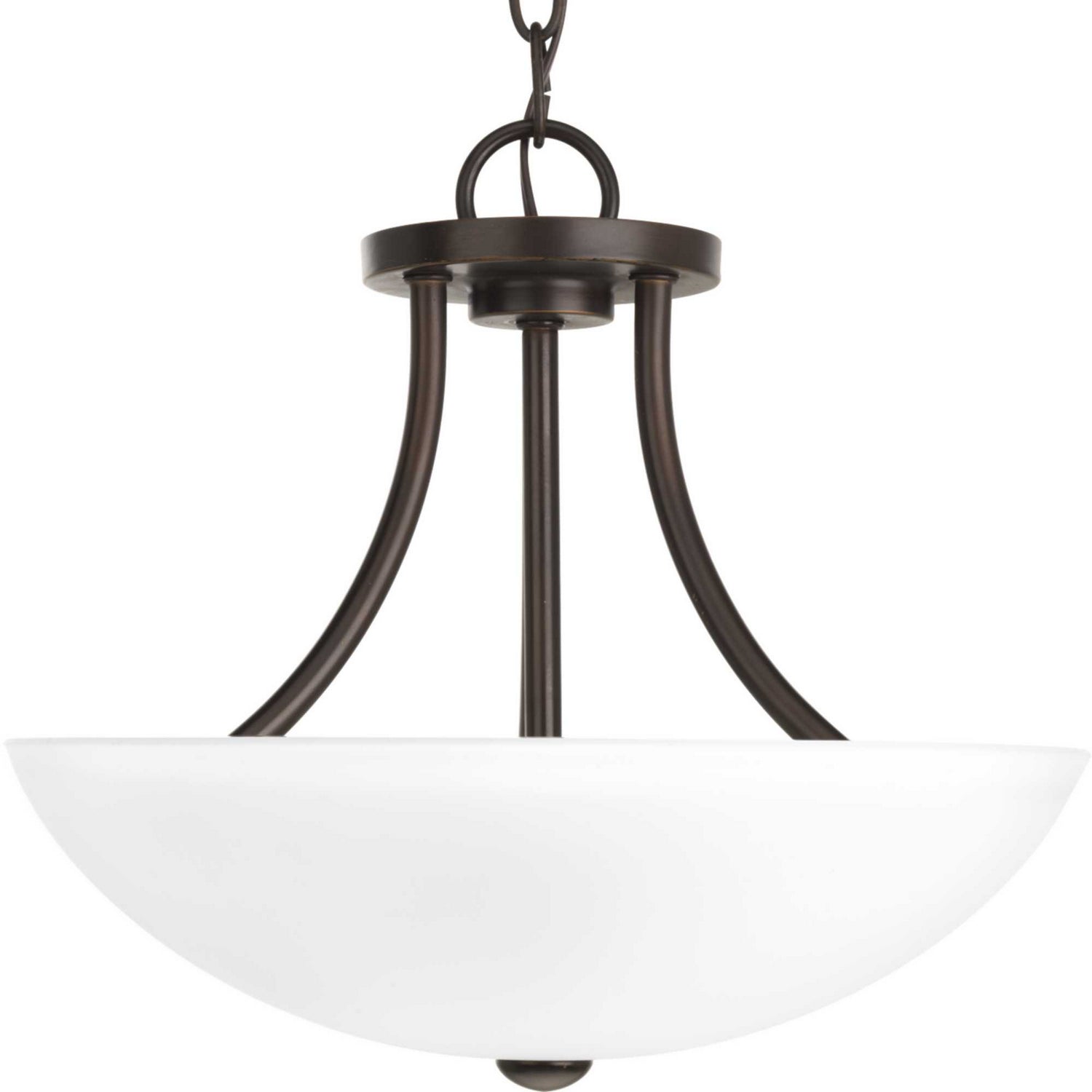 Progress Lighting - P3748-20 - Two Light Semi-Flush Convertible - Gather - Antique Bronze