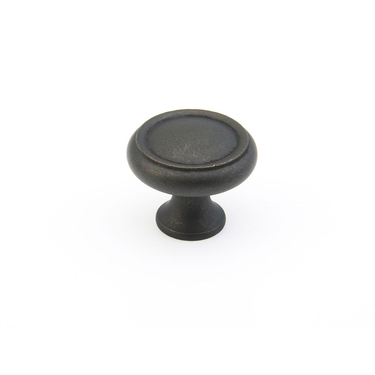 2 Pack5 - Traditional Designs 1-1/4" Rimmed Round Mushroom Solid Brass Cabinet Knobs