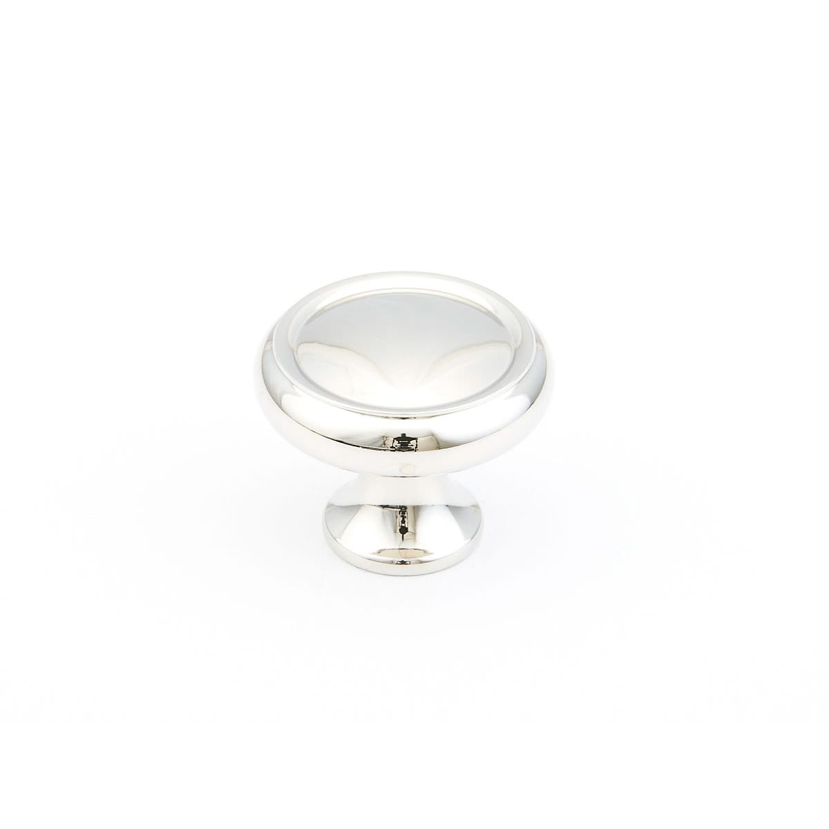 2 Pack5 - Traditional Designs 1-1/4" Rimmed Round Mushroom Solid Brass Cabinet Knobs