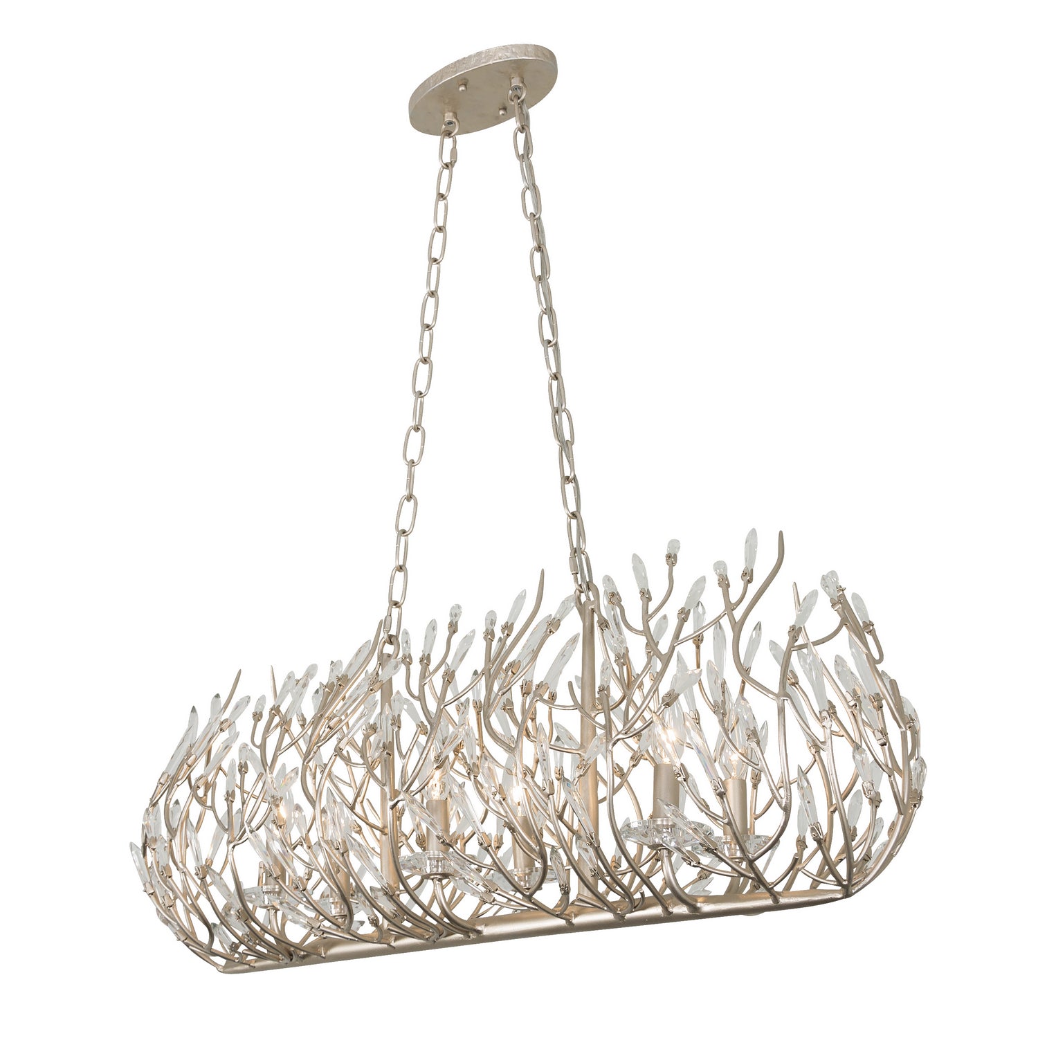 Varaluz - 271N06GD - Six Light Linear Pendant - Bask - Gold Dust