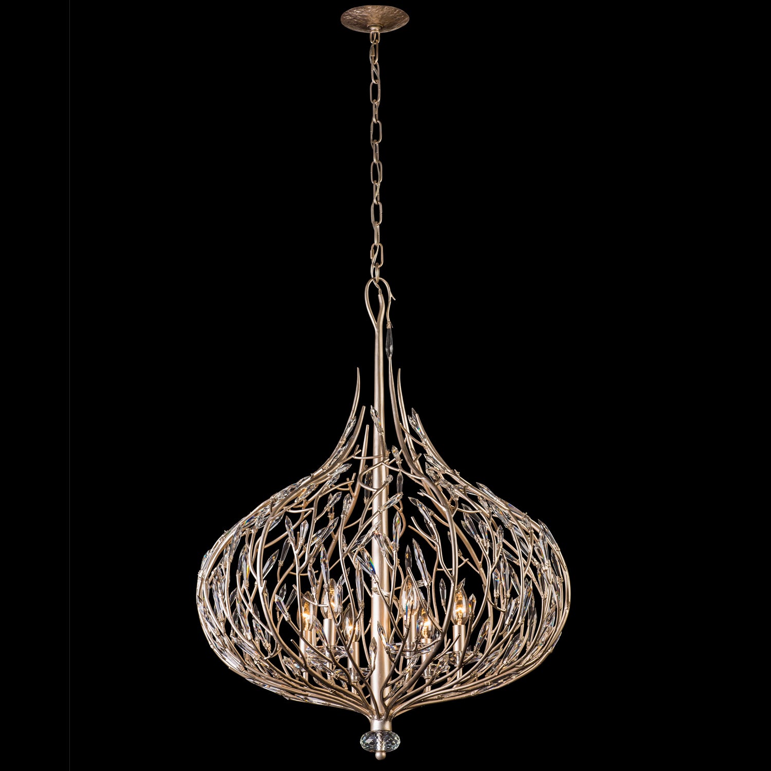 Varaluz - 271P06GD - Six Light Pendant - Bask - Gold Dust