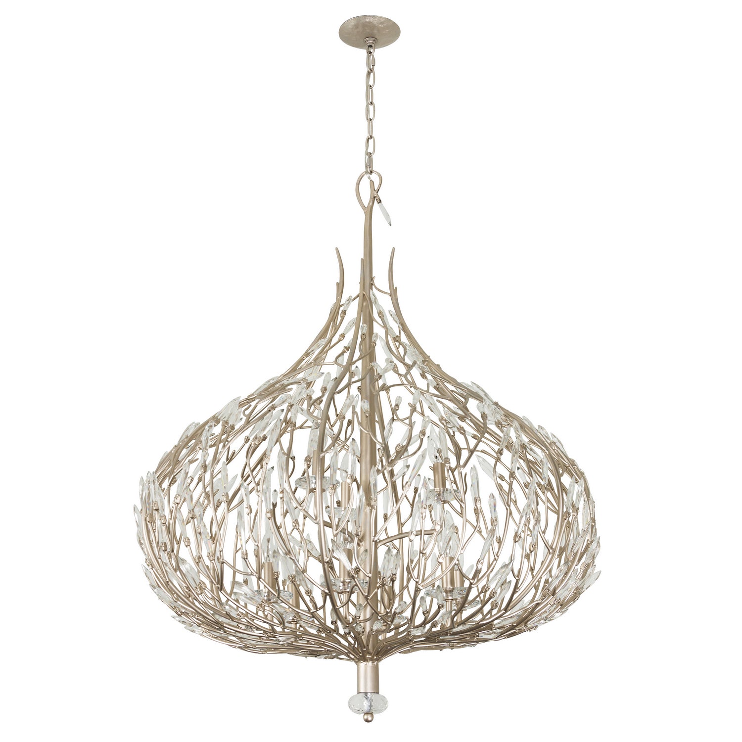 Varaluz - 271P09GD - Nine Light Pendant - Bask - Gold Dust