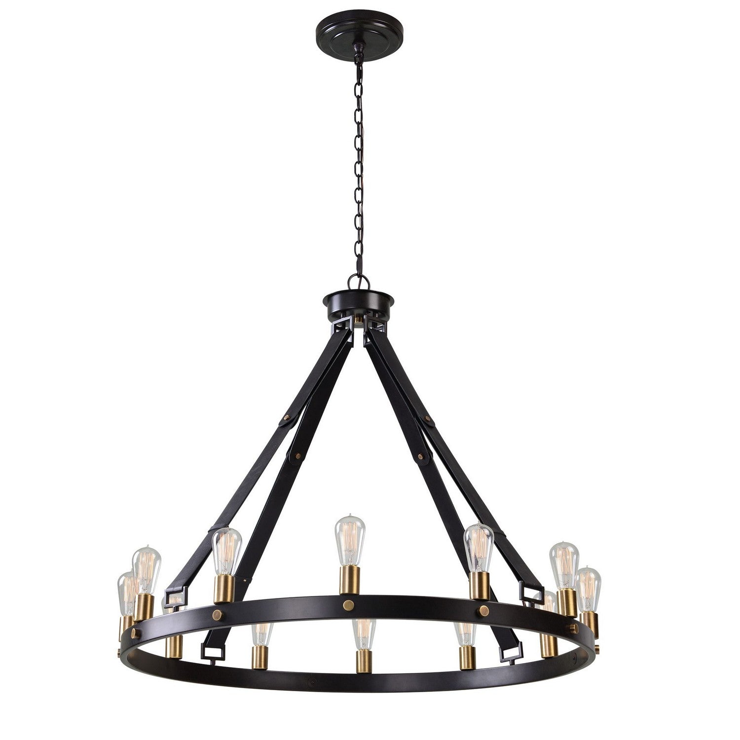 Uttermost - 21280 - 12 Light Chandelier - Marlow - Dark Antique Bronze /Weathered Bronze
