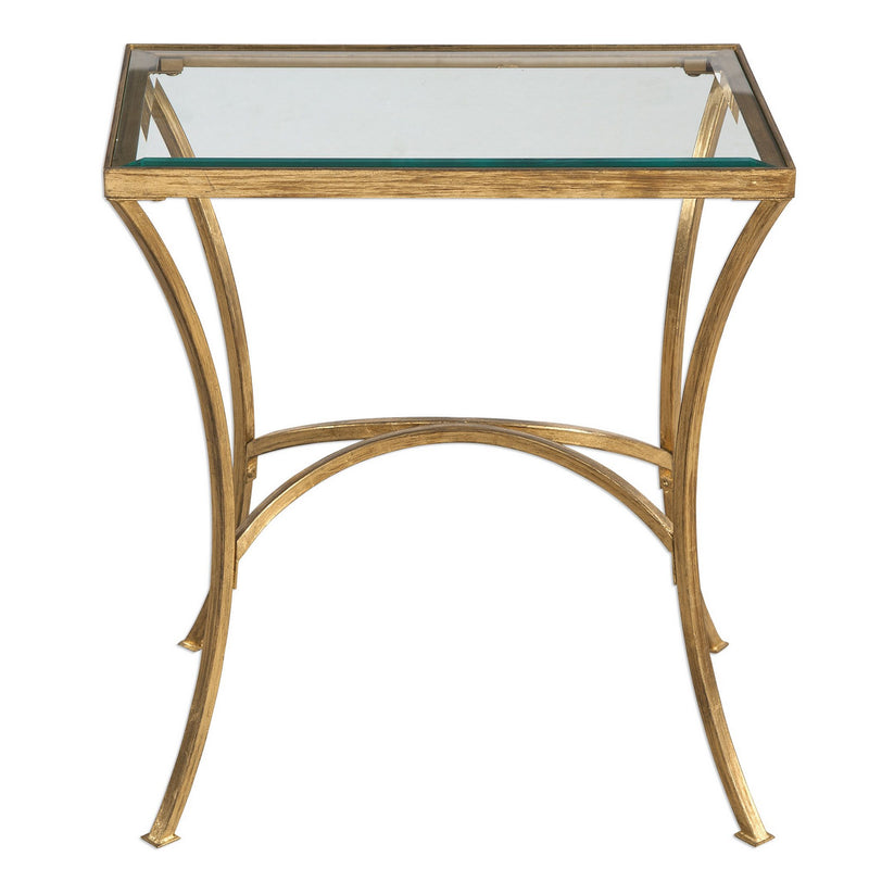 Uttermost - 24641 - End Table - Alayna - Antiqued Gold Leaf