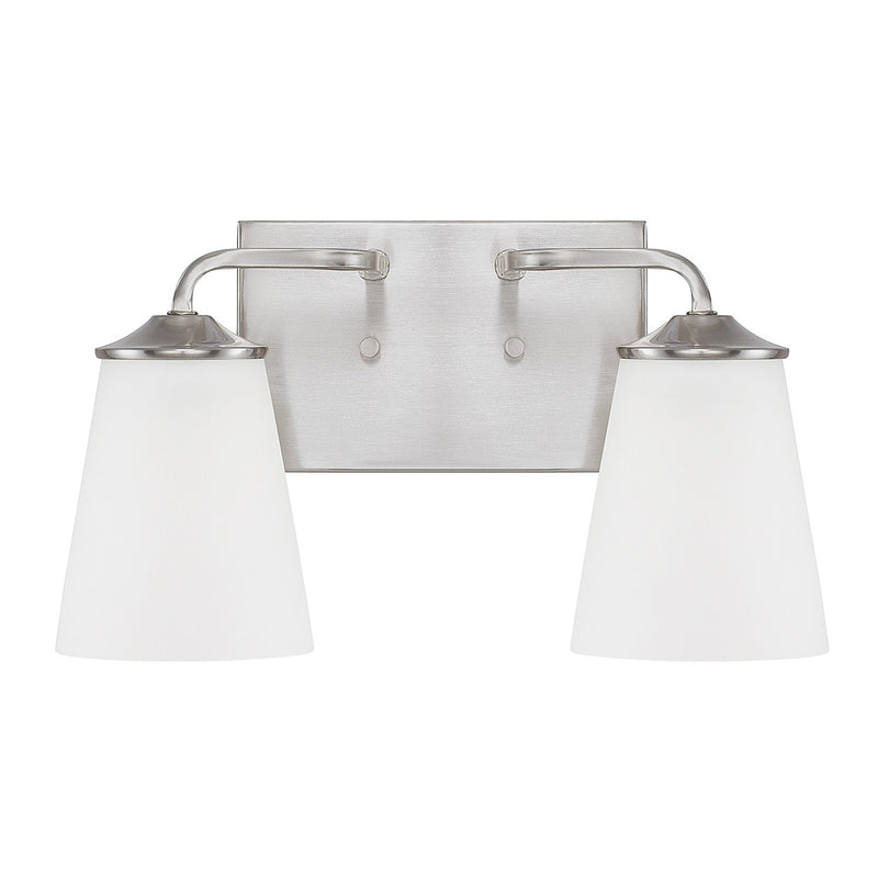 Capital Lighting - 114121BN-331 - Two Light Vanity - Braylon - Brushed Nickel