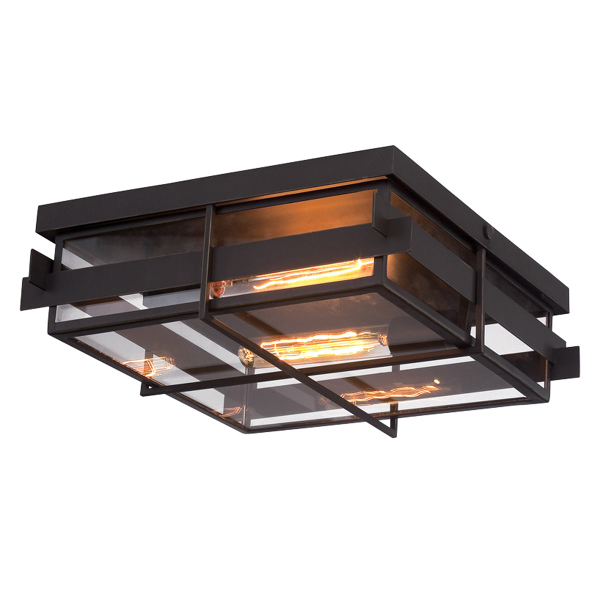 Eurofase - 28055-013 - Two Light Outdoor Flushmout - Muller - Black