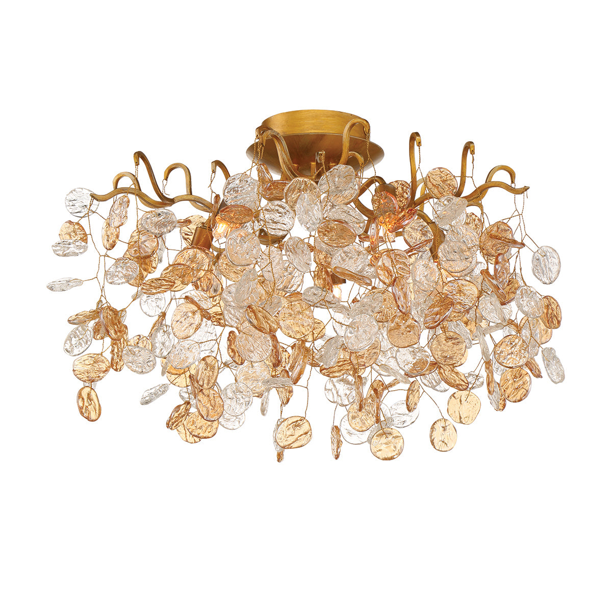 Eurofase - 29056-019 - Five Light Flushmount - Campobasso - Gold