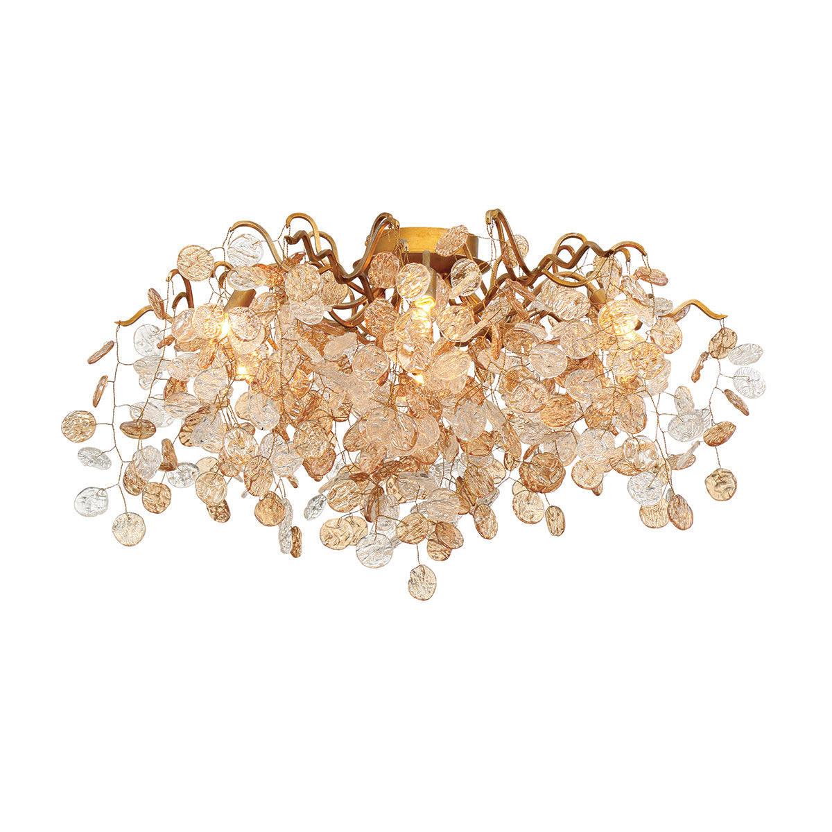 Eurofase - 29057-016 - Seven Light Flushmount - Campobasso - Gold