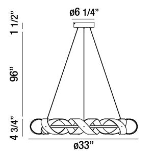 Eurofase - 30080-010 - LED Chandelier - Banderia - Bronze-Gold
