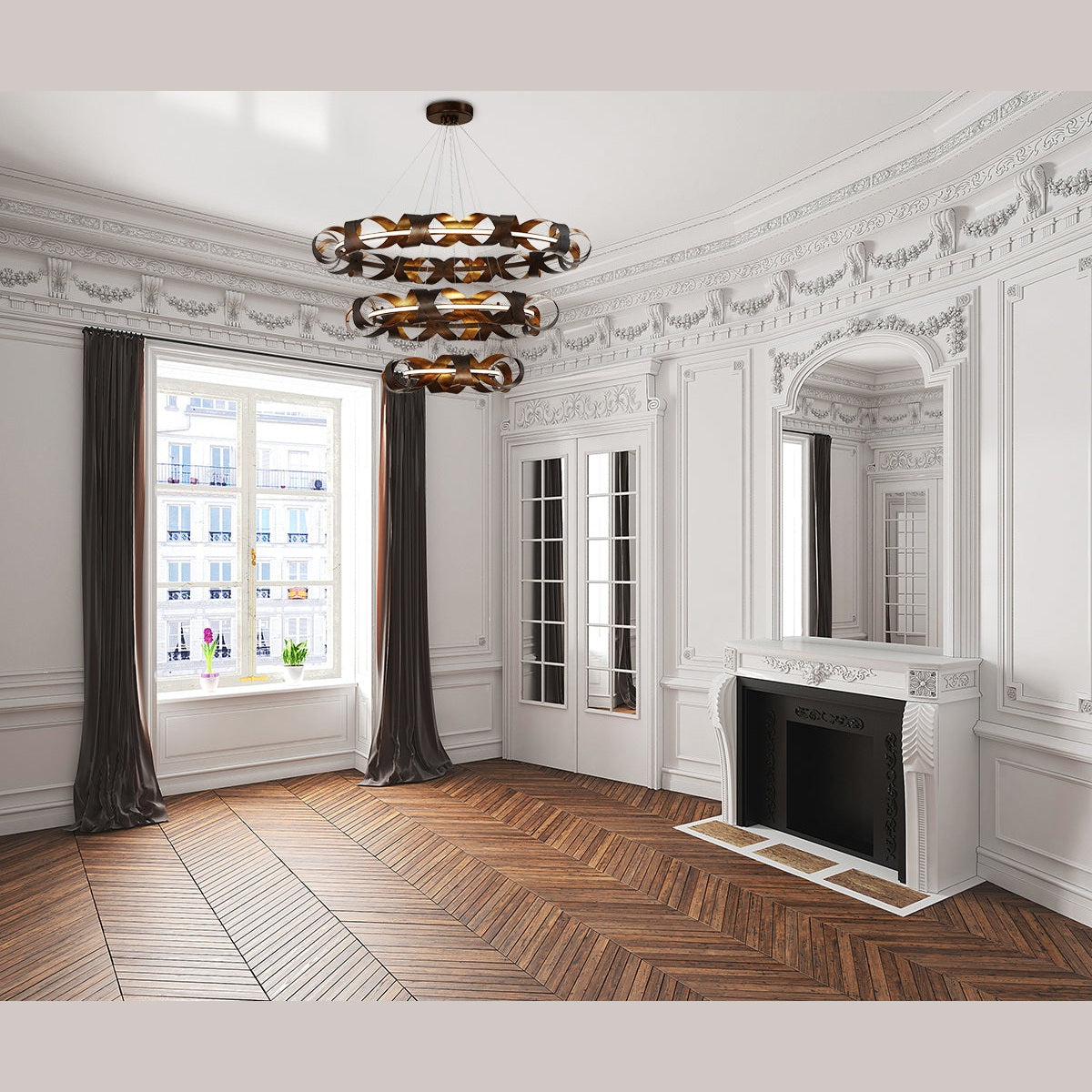 Eurofase - 30082-014 - LED Chandelier - Banderia - Bronze-Gold