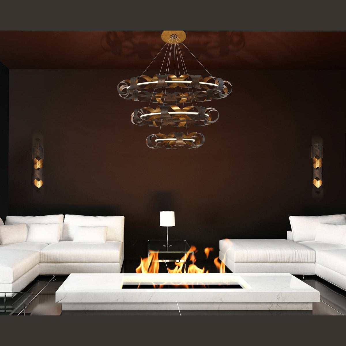 Eurofase - 30082-014 - LED Chandelier - Banderia - Bronze-Gold