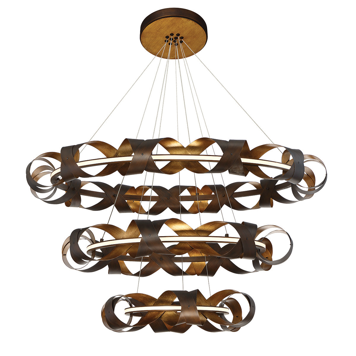 Eurofase - 30082-014 - LED Chandelier - Banderia - Bronze-Gold