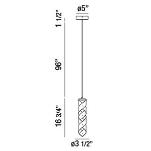 Eurofase - 30084-018 - LED Pendant - Banderia - Bronze-Gold