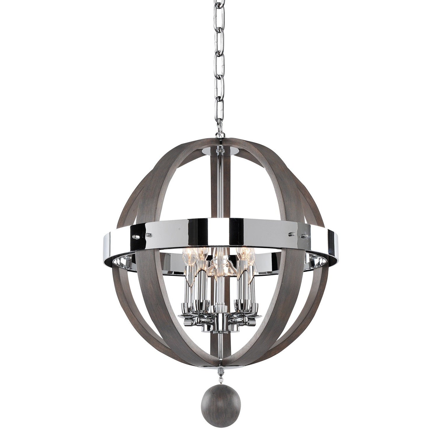 Kalco - 300480CH - Five Light Pendant - Sharlow - Chrome