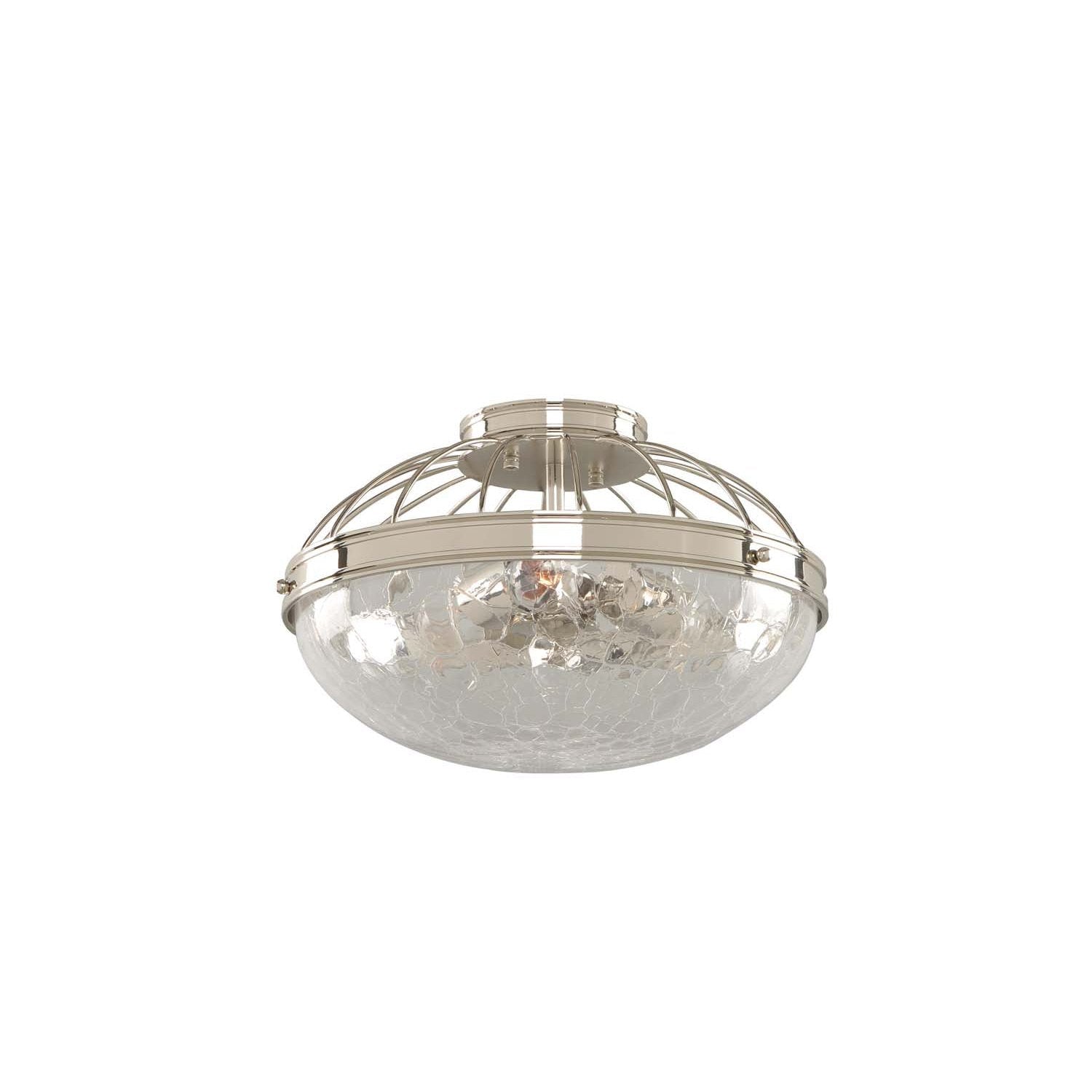 Kalco - 311341PN - Three Light Flush Mount - Montauk - Polished Nickel