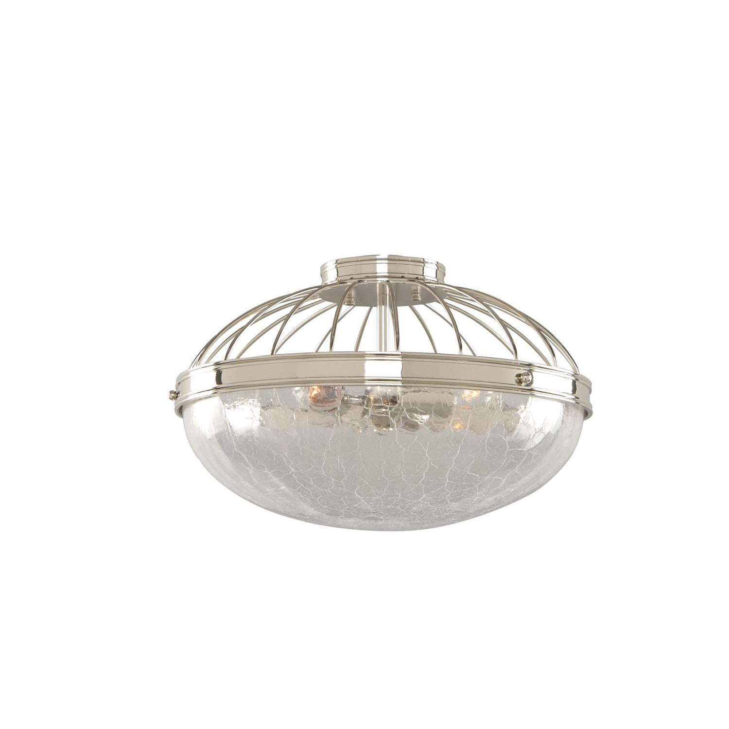 Kalco - 311342PN - Three Light Flush Mount - Montauk - Polished Nickel