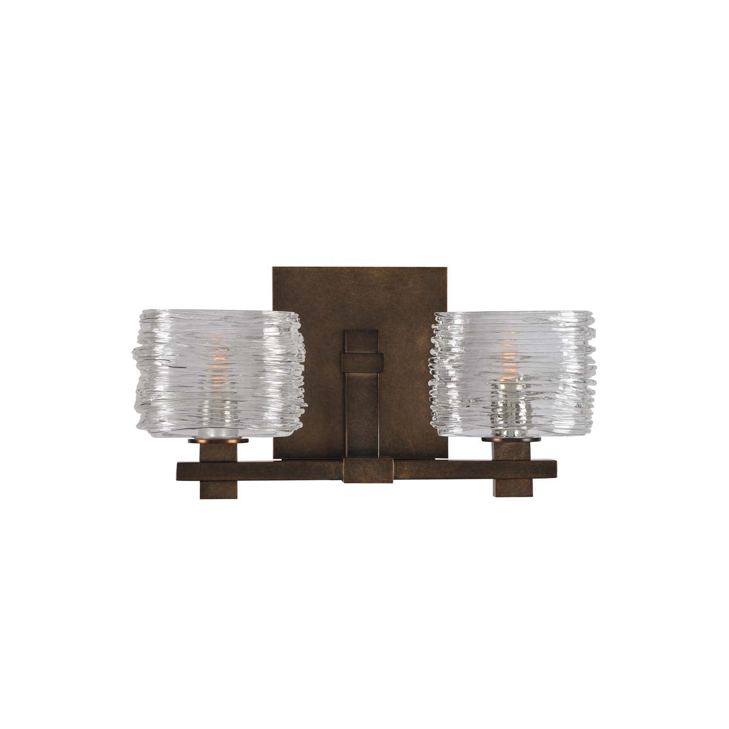 Kalco - 312132VBZ - LED Bath - Clearwater - Vintage Bronze
