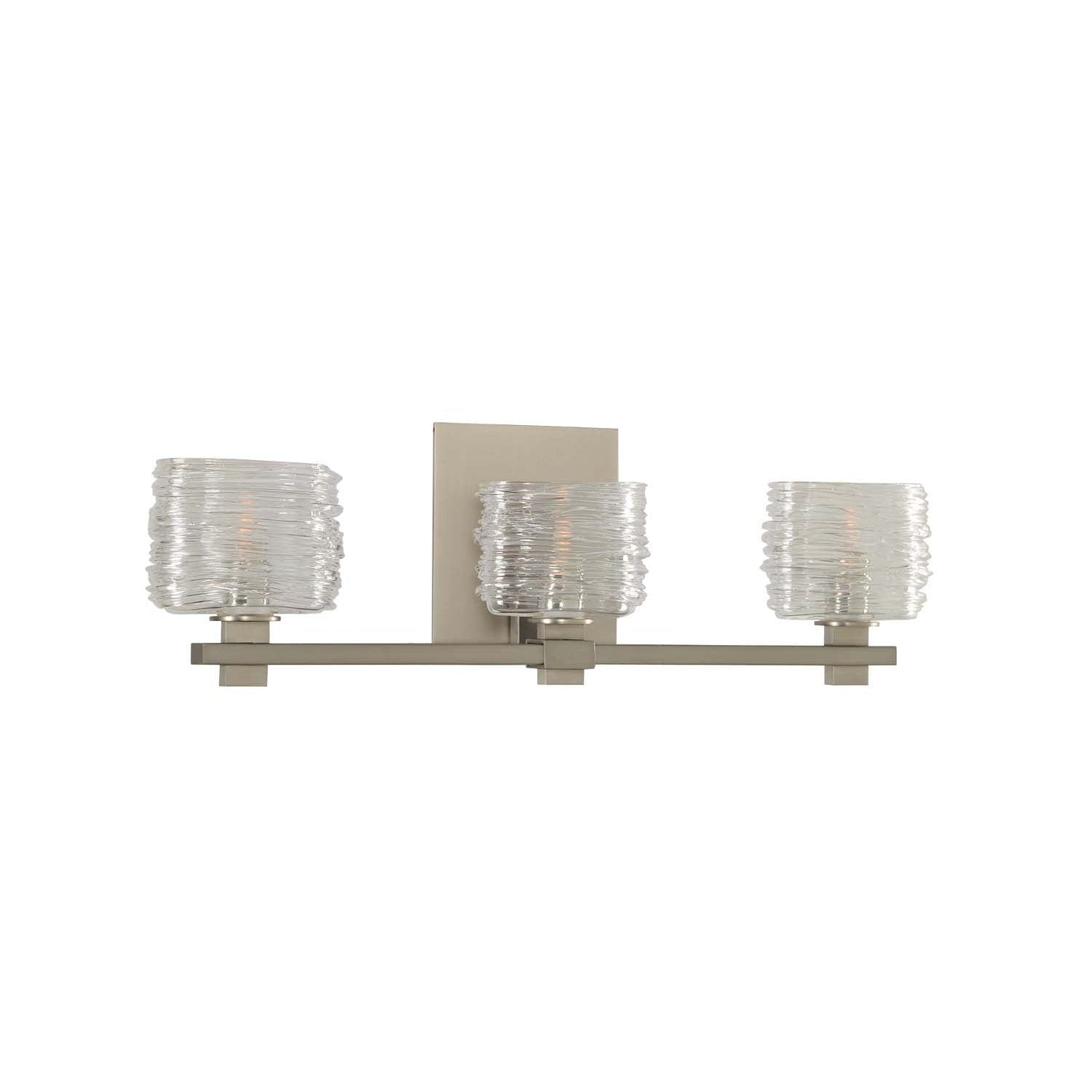Kalco - 312133SN - LED Bath - Clearwater - Satin Nickel