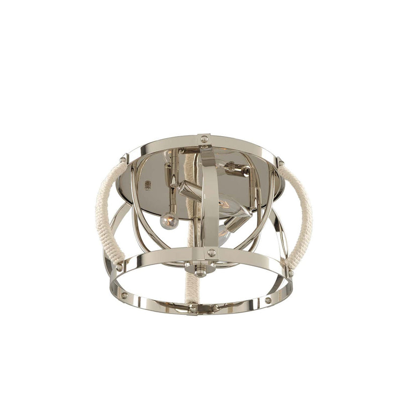 Kalco - 312540PN - Three Light Flush Mount - Bradbury - Polished Nickel