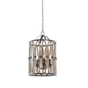 Kalco - 500252FG - Five Light Foyer Pendant - Belmont - Florence Gold
