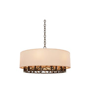 Kalco - 504152BZG - Six Light Pendant - Hudson - Bronze Gold
