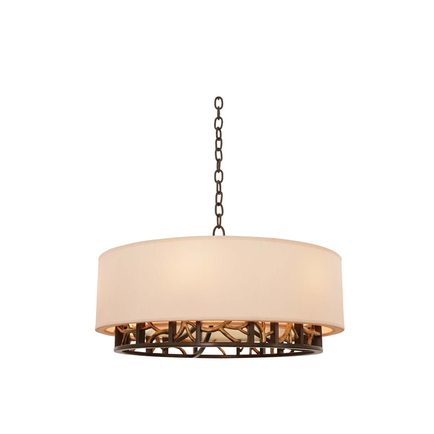 Kalco - 504152BZG - Six Light Pendant - Hudson - Bronze Gold