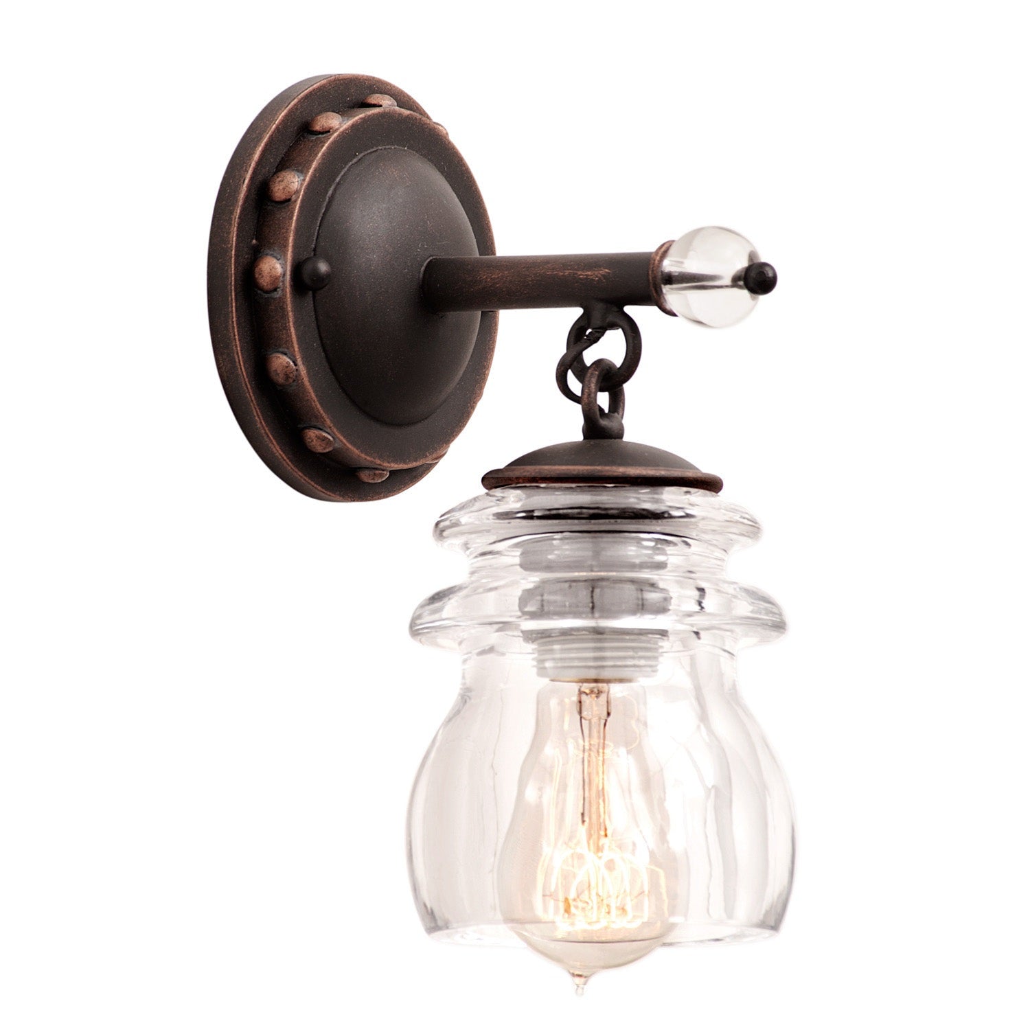Kalco - 6311AC - One Light Bath - Brierfield - Antique Copper