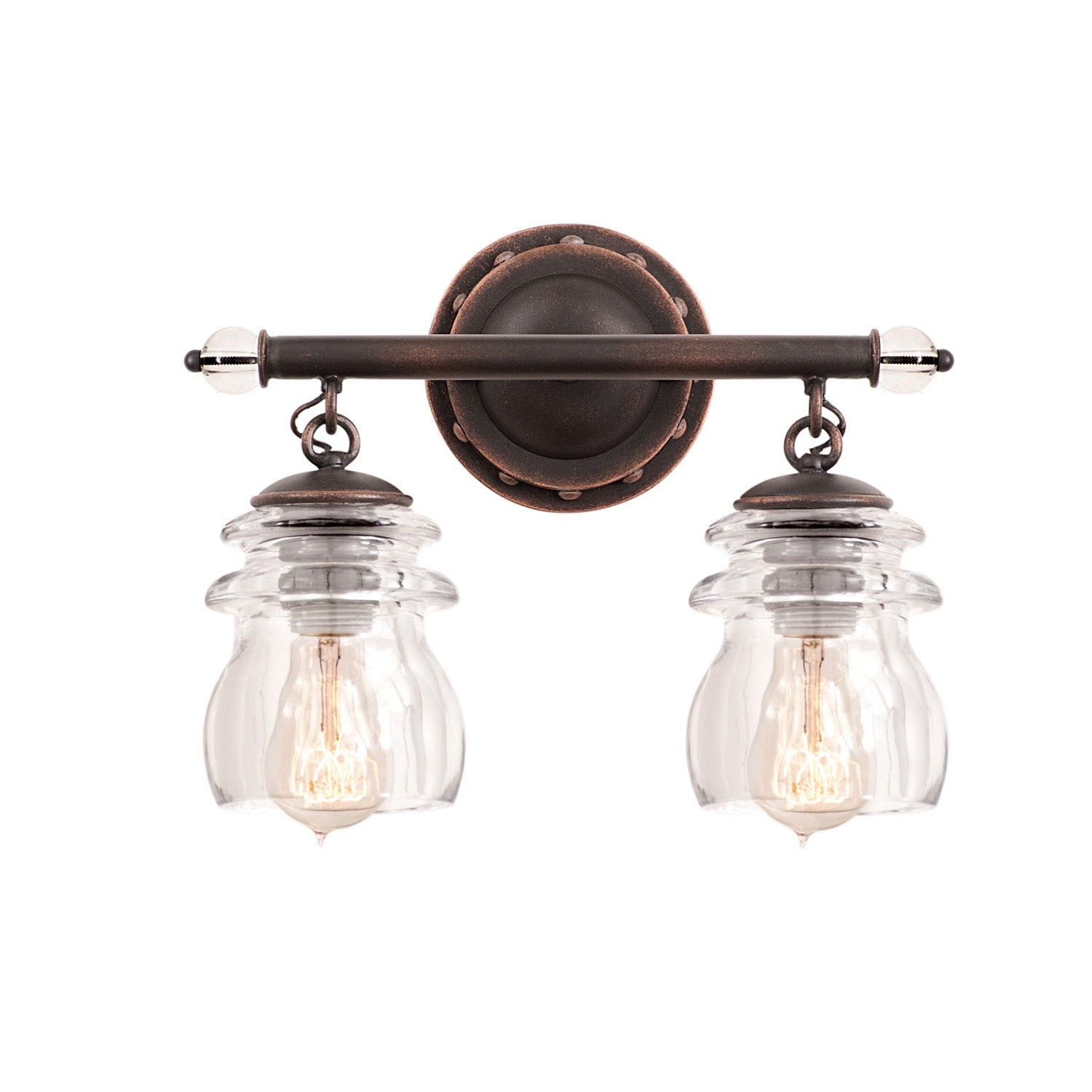 Kalco - 6312AC - Two Light Bath - Brierfield - Antique Copper
