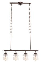 Kalco - 6315AC - Four Light Island Pendant - Brierfield - Antique Copper