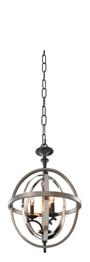 Kalco - 6593PSN - Three Light Pendant - Rothwell - Polished Satin Nickel