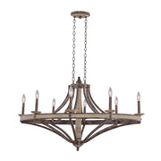 Kalco - 7048FG - Eight Light Chandelier - Coronado - Florence Gold