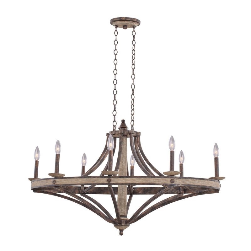 Kalco - 7048FG - Eight Light Chandelier - Coronado - Florence Gold
