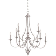 Minka-Lavery - 3339-84 - Nine Light Chandelier - Savannah Row - Brushed Nickel